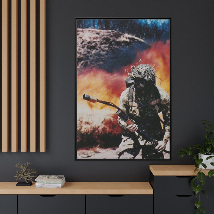 ZippoMan - Framed Art Canvas