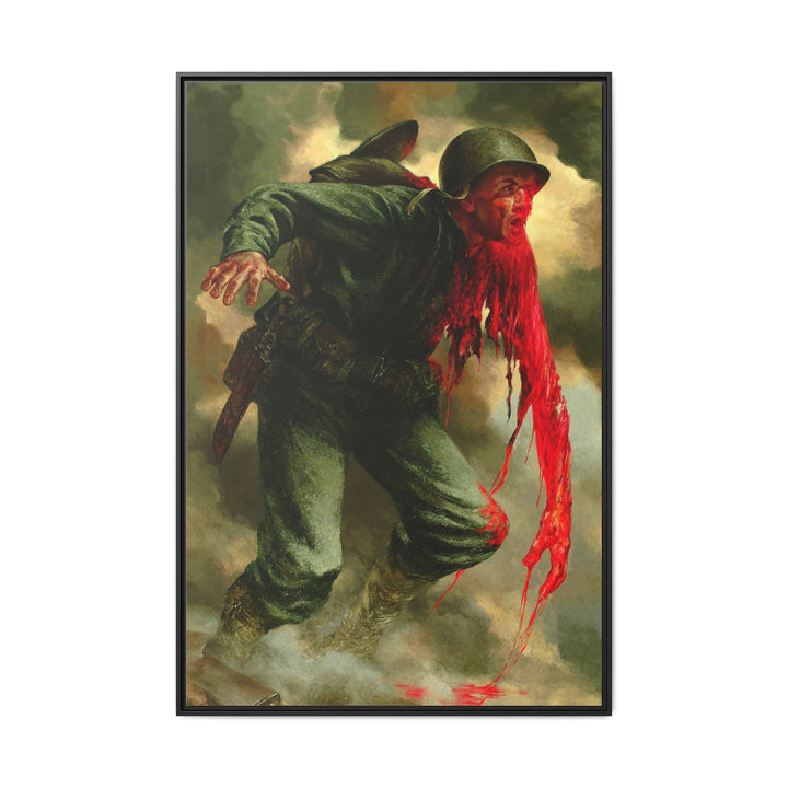 COST OF WAR - Framed Art Canvas
