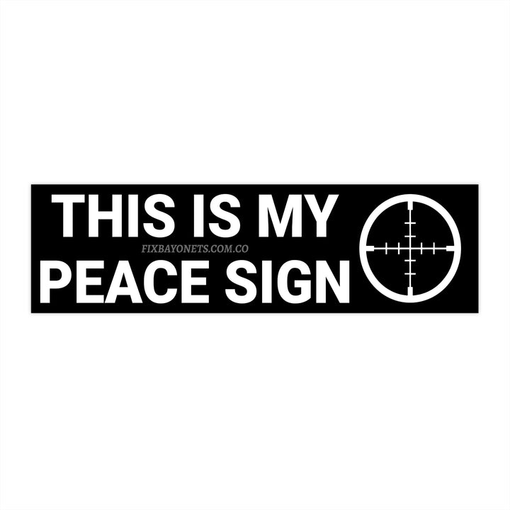 This is my Peace Sign Sticker (Reticle)