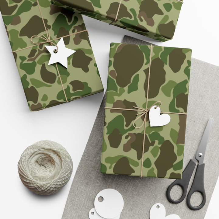 Green Frosgkin Gift Wrap Papers