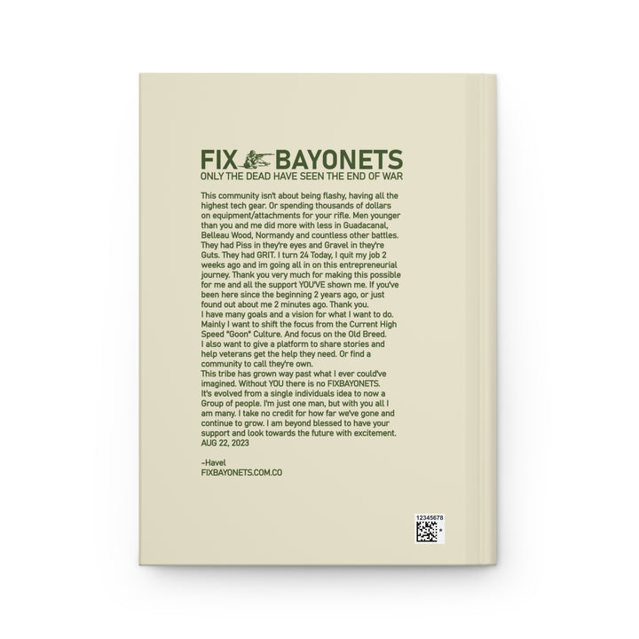 FixBayonets Hardcover Notebook