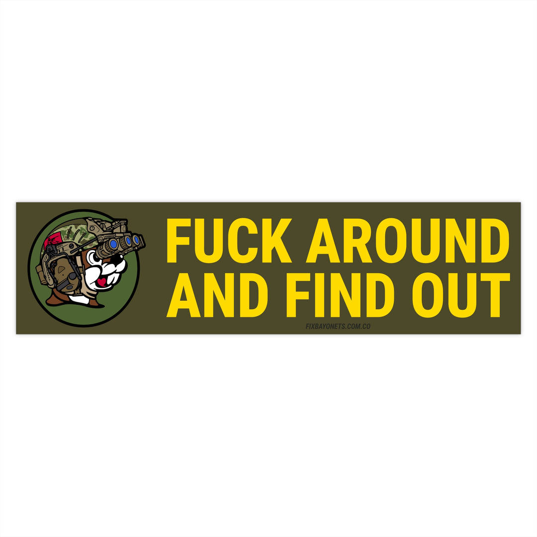 Tactical Squirrel FAFO Sticker