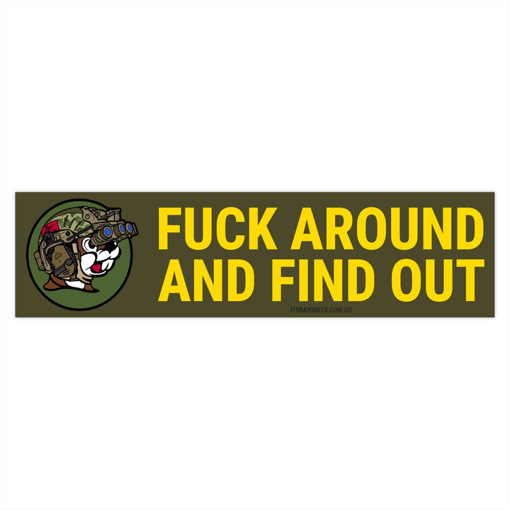 Tactical Squirrel FAFO Sticker