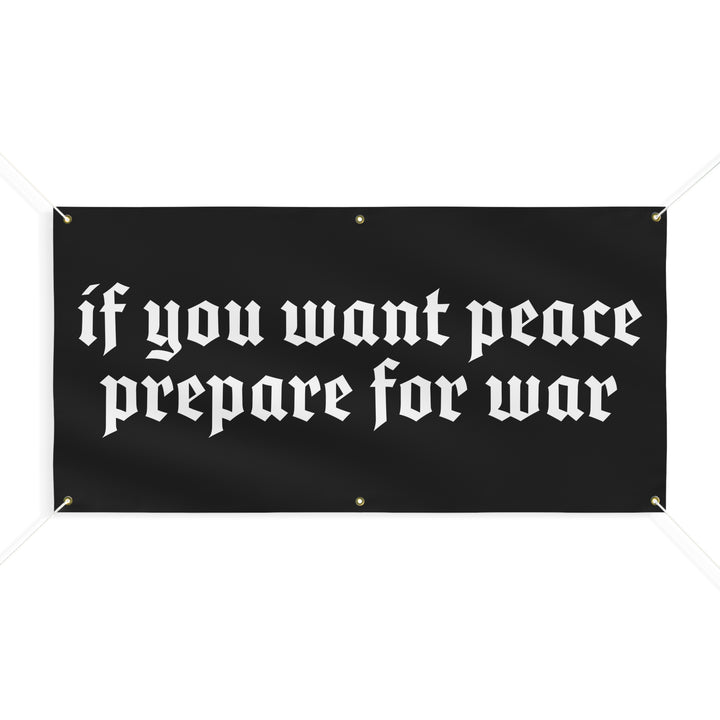 PREPARE FOR WAR HEAVY DUTY BANNER