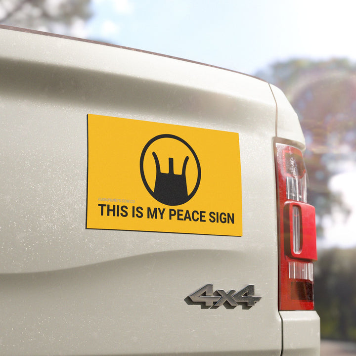 THIS IS MY PEACE SIGN Car Magnet