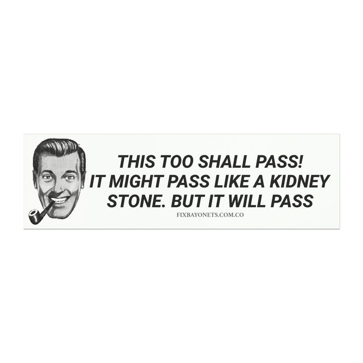 PASS LIKE A KIDNEY STONE Car Magnet