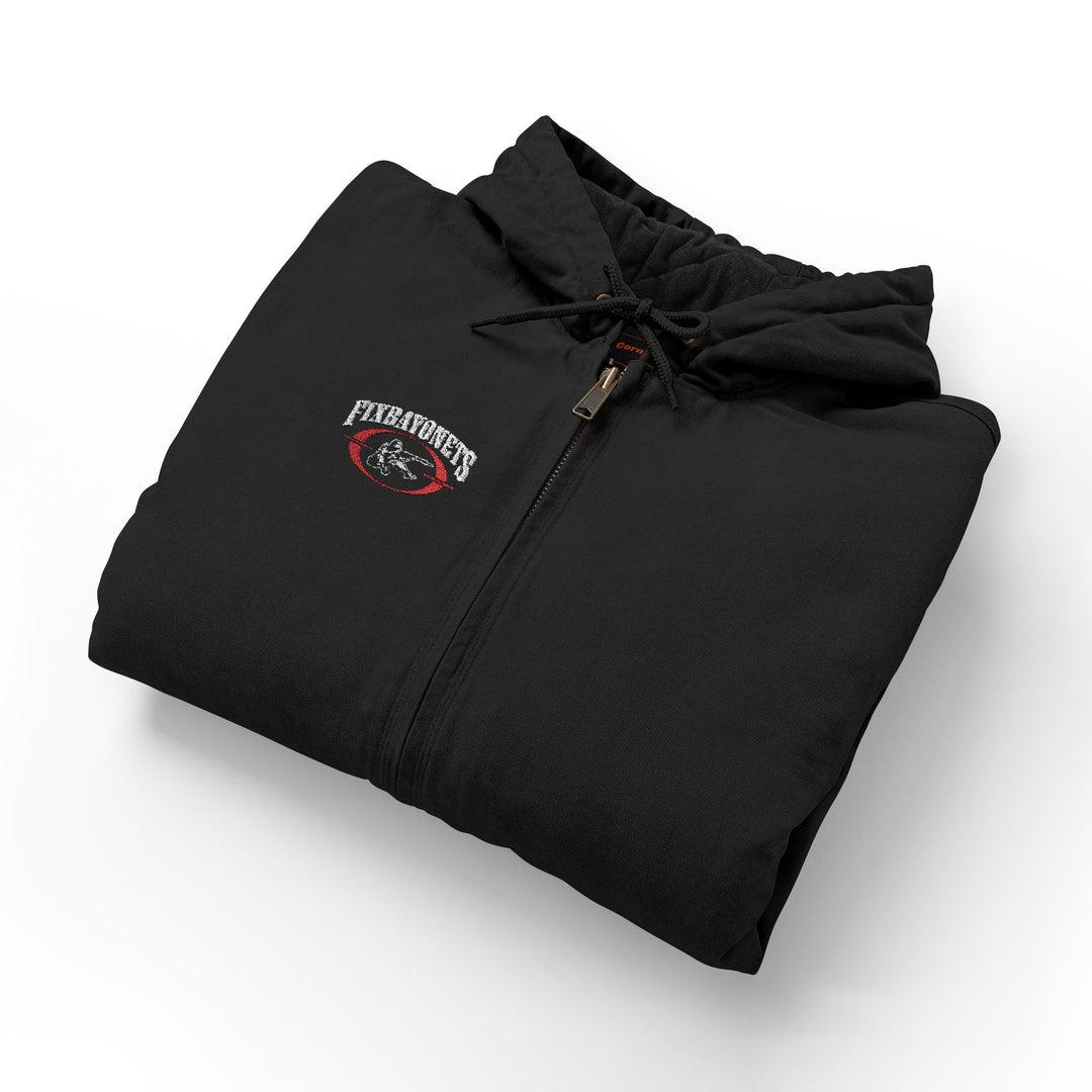 Hooded Work Jacket Duck Cloth (Embroidered)
