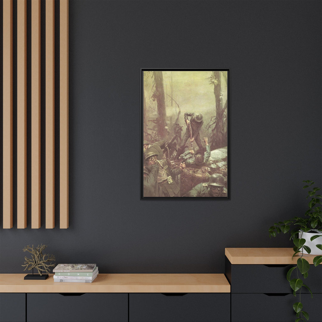 Devildog - Framed Art Canvas