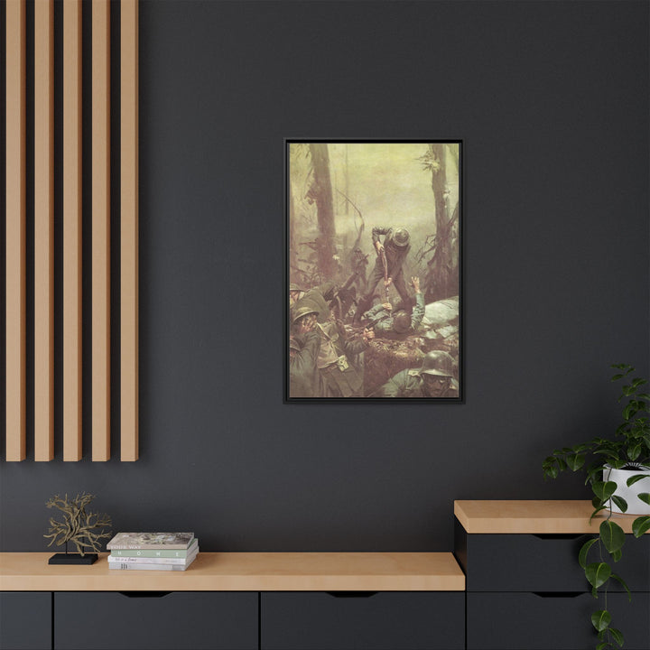 Devildog - Framed Art Canvas