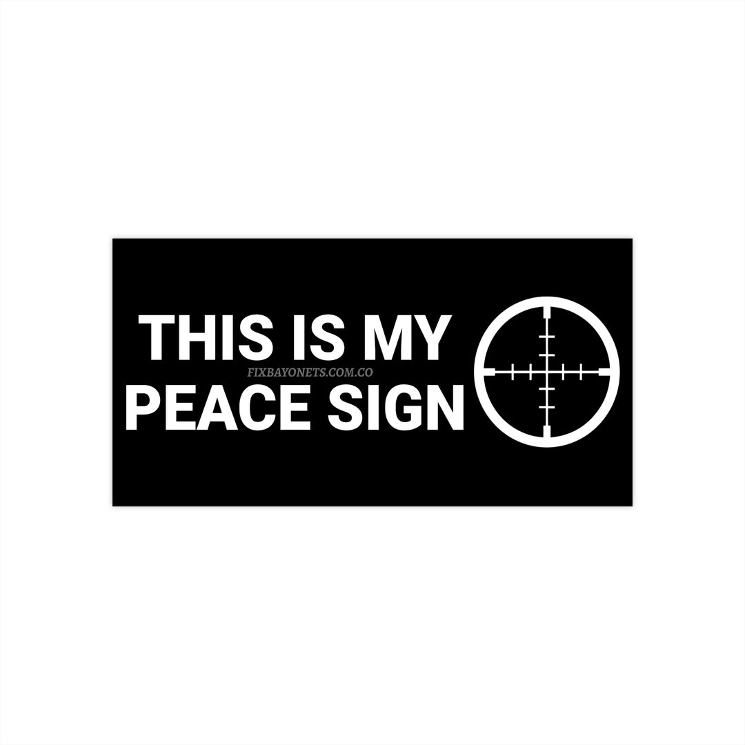This is my Peace Sign Sticker (Reticle)