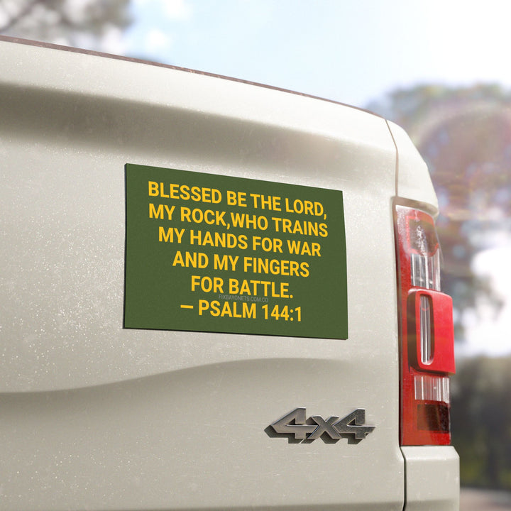 PSALM 144:1 - Car Magnet