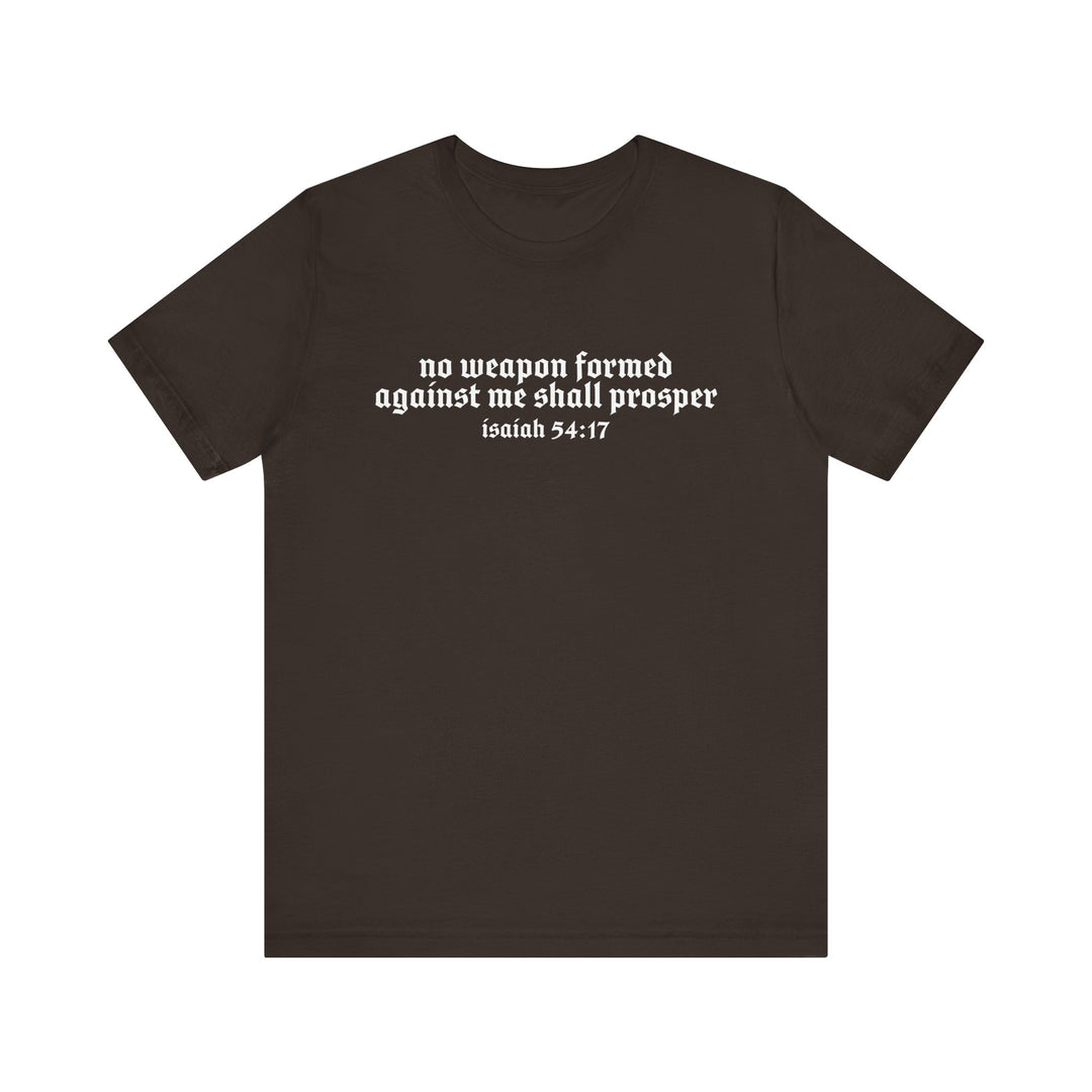 NO WEAPON FORMED TEE