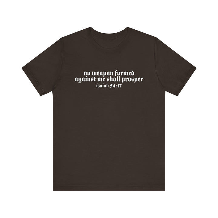 NO WEAPON FORMED TEE