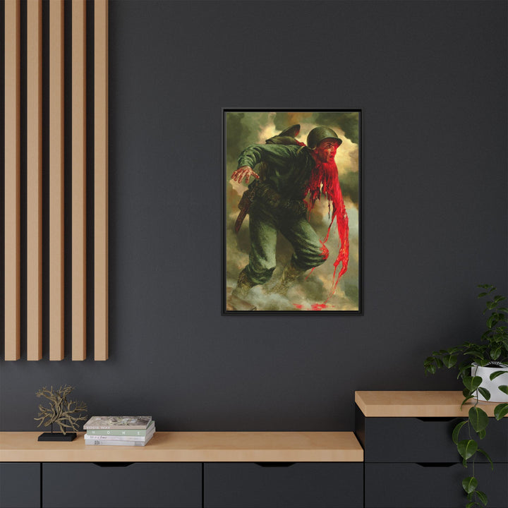 COST OF WAR - Framed Art Canvas