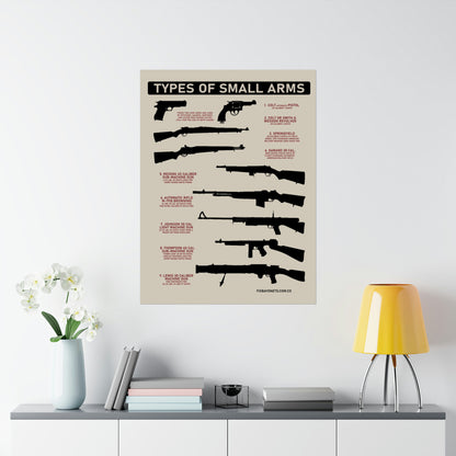 TYPES OF SMALL ARMS Poster