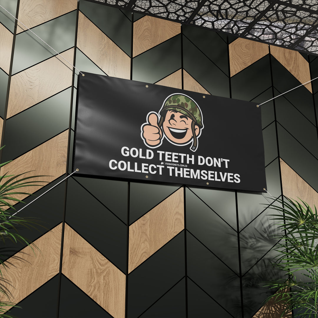 GOLD BAYONET BOY BANNER