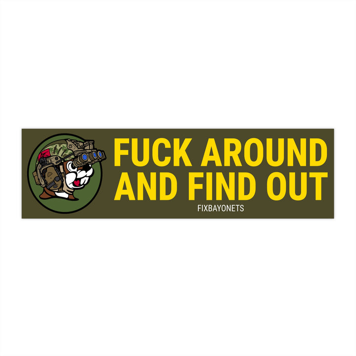 Tactical Squirrel FAFO Sticker