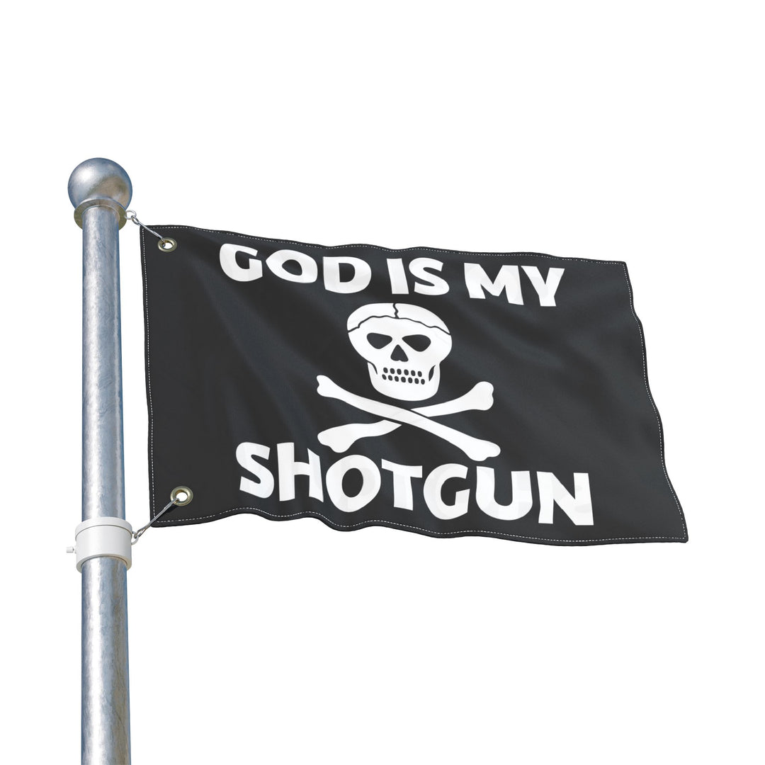 GOD IS MY SHOTGUN Flag