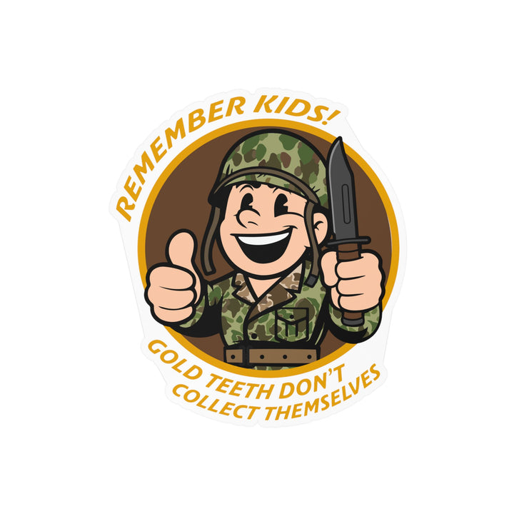 BayonetBoy Gold Teeth Sticker