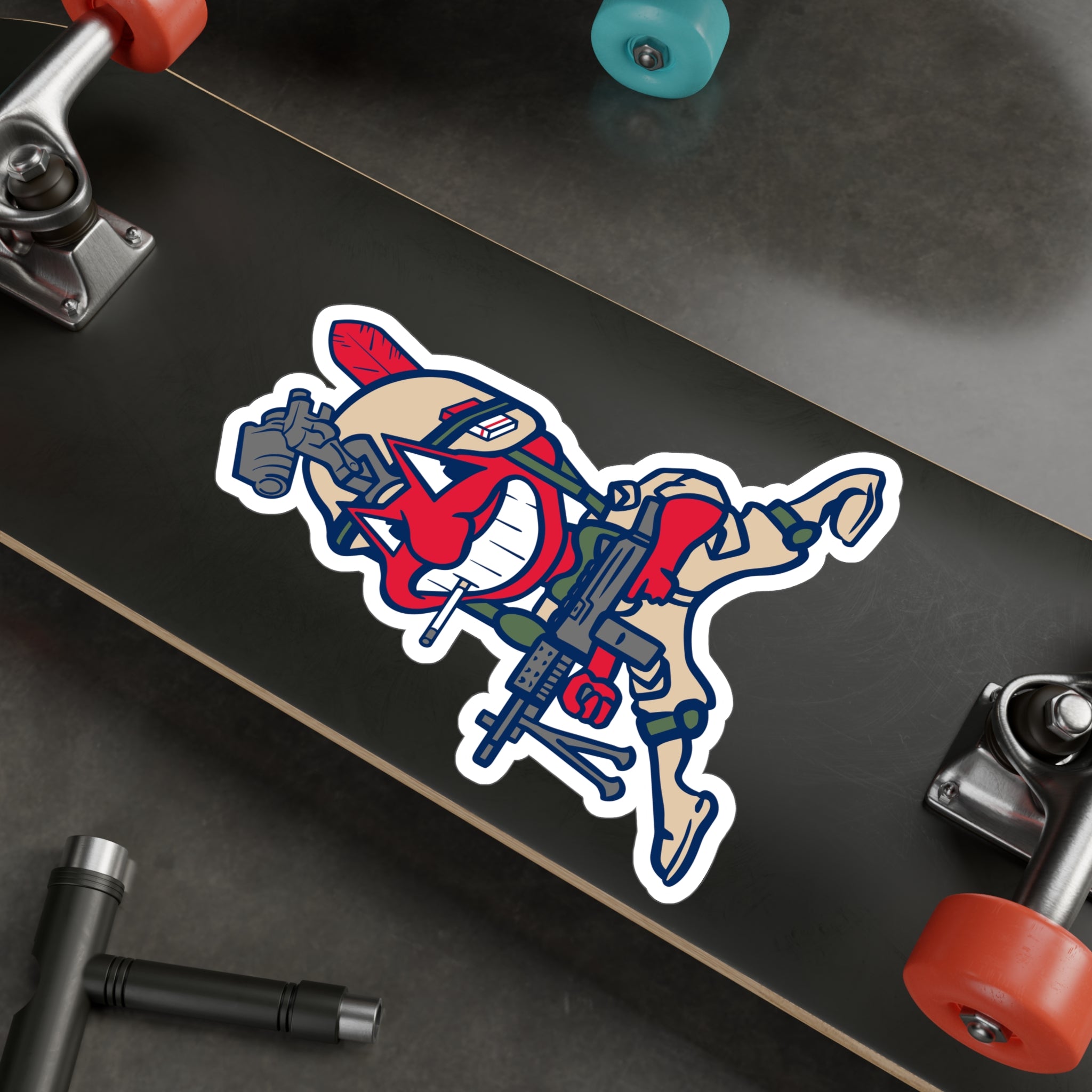 Wahoo Sticker SAW CORPORAL WAHOO Sticker – FIXBAYONETS