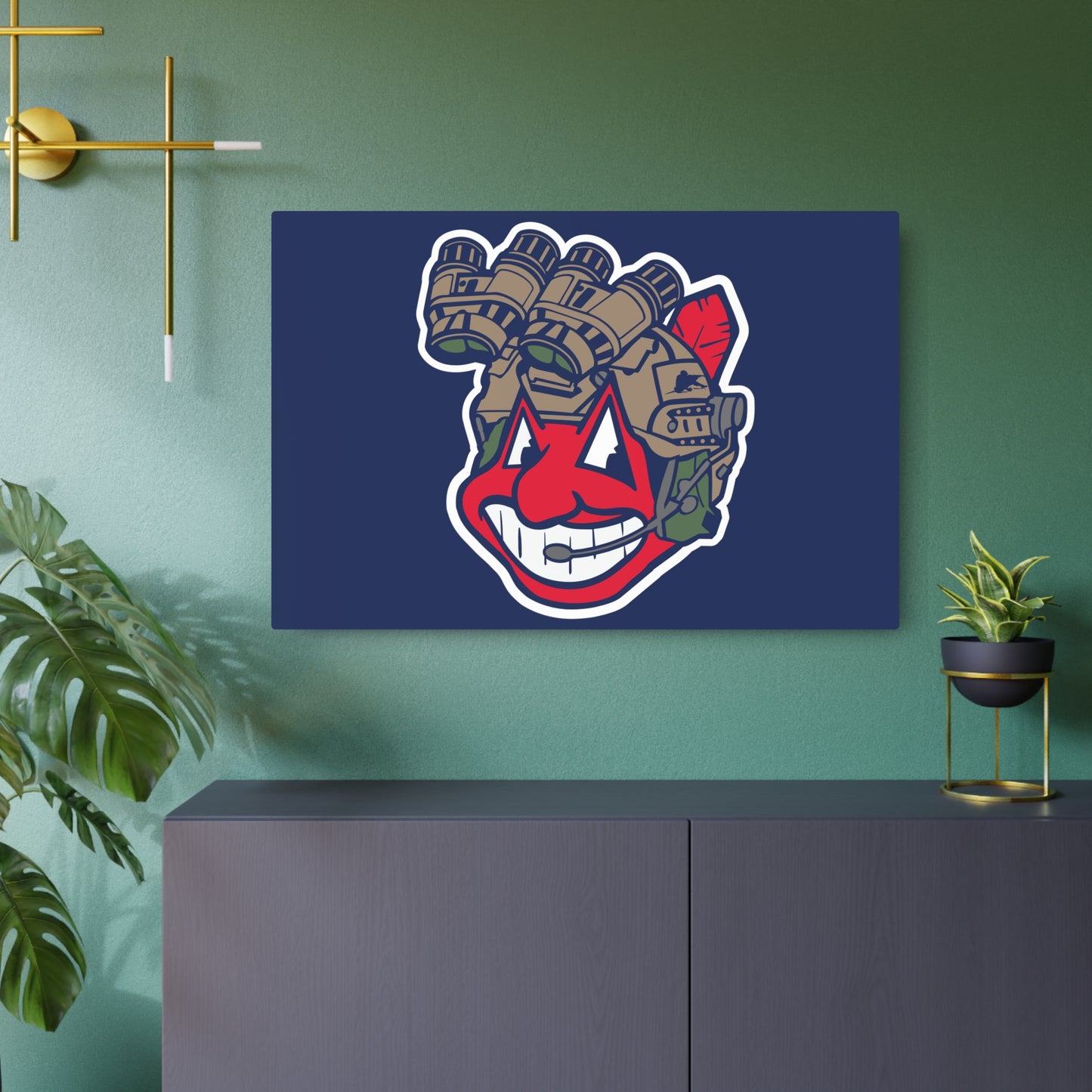 Tactical Wahoo Metal Poster