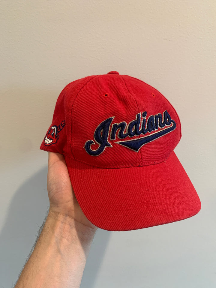 Authentic Vintage Chief Wahoo Hat Collection (Several)