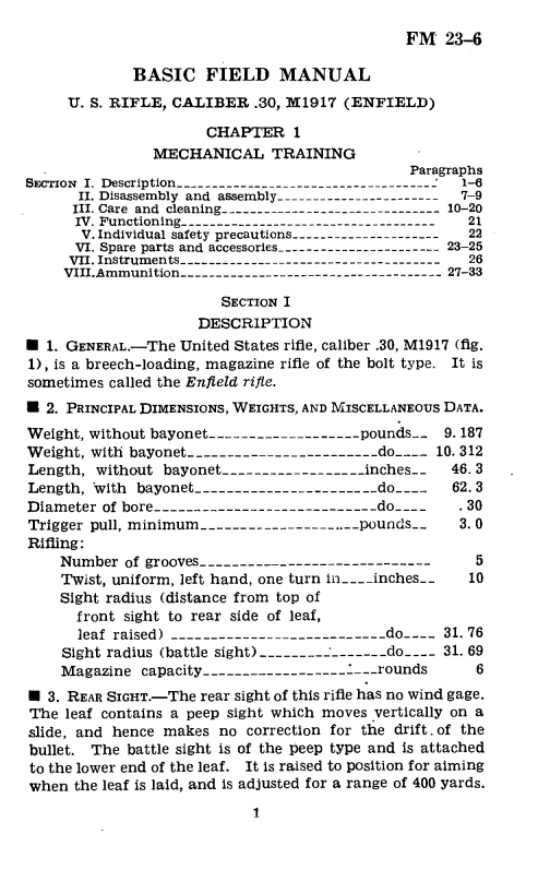 Lee Enfield Manual 1942 (Electronic File)