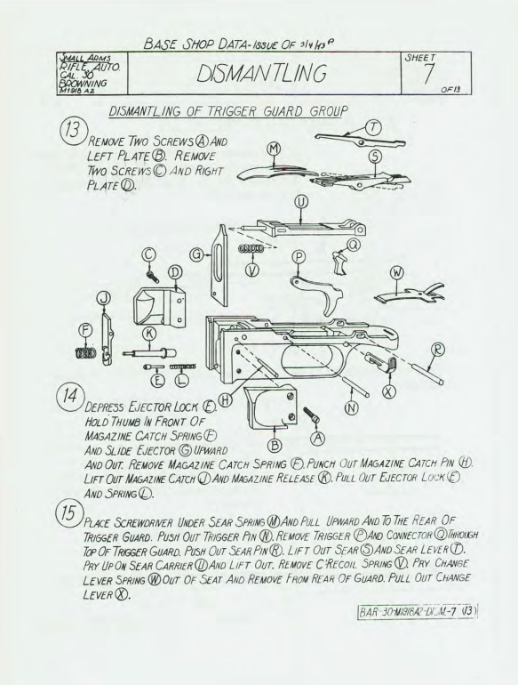 BAR "Browning Automatic Rifle" Manual Bundle (Electronic File)