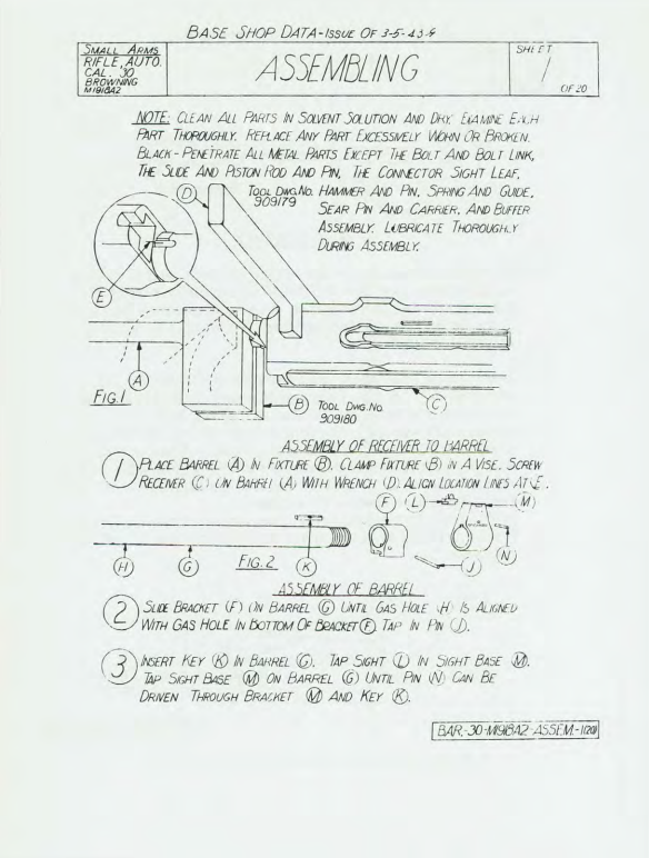 BAR "Browning Automatic Rifle" Manual Bundle (Electronic File)