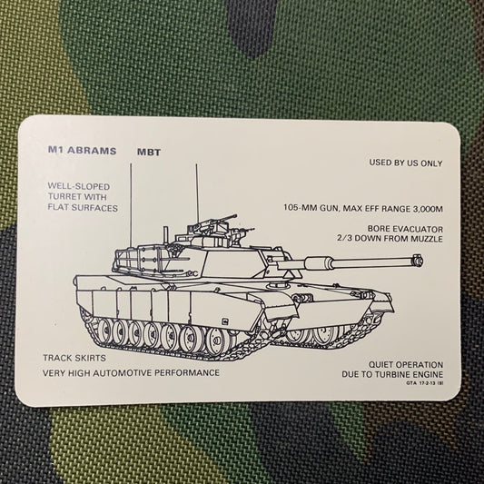 Armored Vehicle Recognition Cards