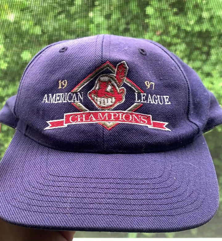 Authentic Vintage Chief Wahoo Hat Collection (Several)
